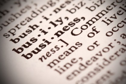The word "Business" in a dictionary
